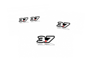 Ford Emblem & Badges set with 3.7 logo Ford emblems decoinfabric