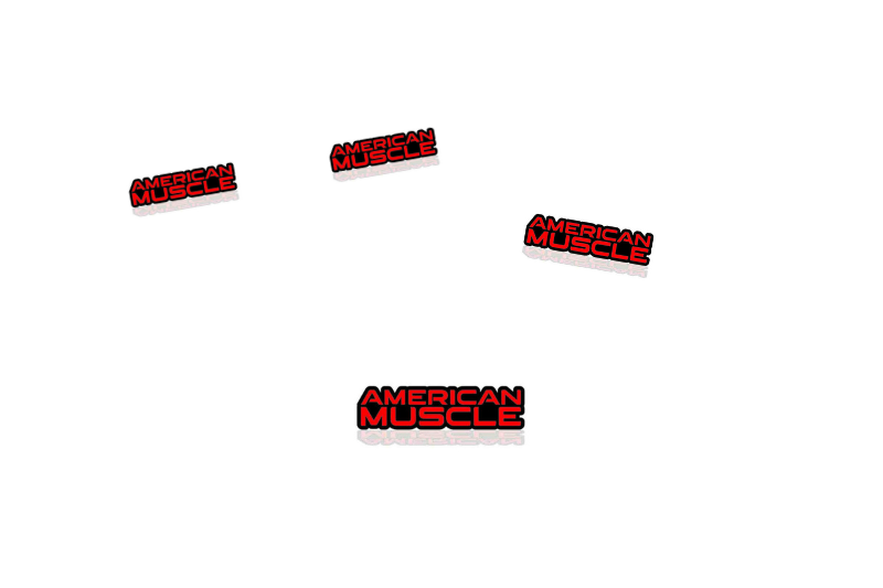 Chrysler Emblem & Badges set with American Muscle logo Chrysler emblems decoinfabric