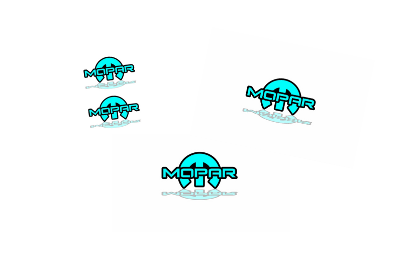 Chrysler Emblem & Badges set with Mopar logo (Type 21) Chrysler emblems decoinfabric