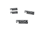 Ford F250 Emblem & Badges set with F250 Super Duty logo Ford emblems decoinfabric