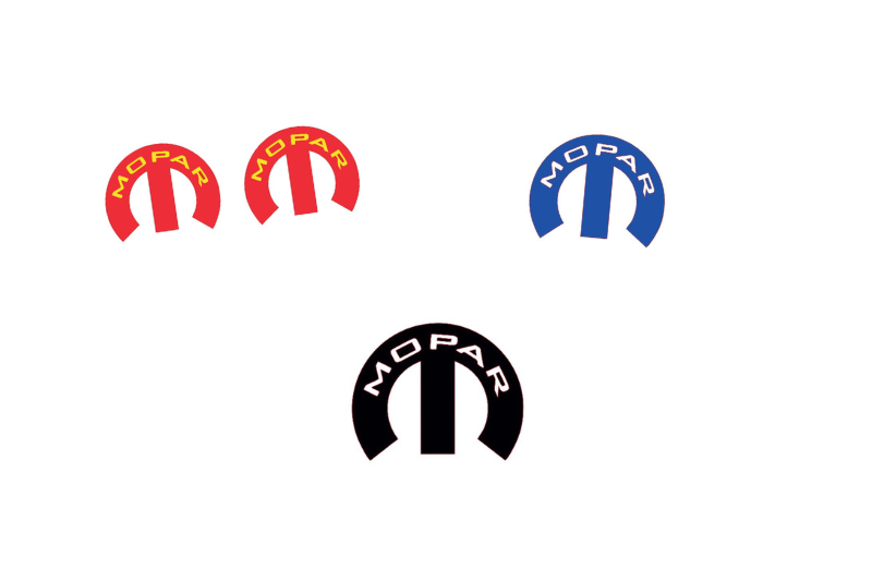 Dodge Emblem & Badges set with Mopar logo (Type 21)