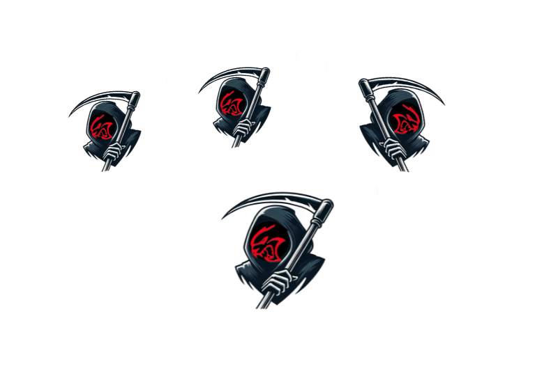 Dodge Emblem & Badges set with Hellcat Grim Reaper logo Dodge emblems decoinfabric