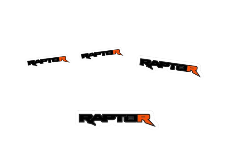 Ford Ranger Emblem & Badges set with Raptor logo (Type 5) – decoinfabric