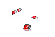 Audi Emblem & Badges set with S logo Audi emblems decoinfabric