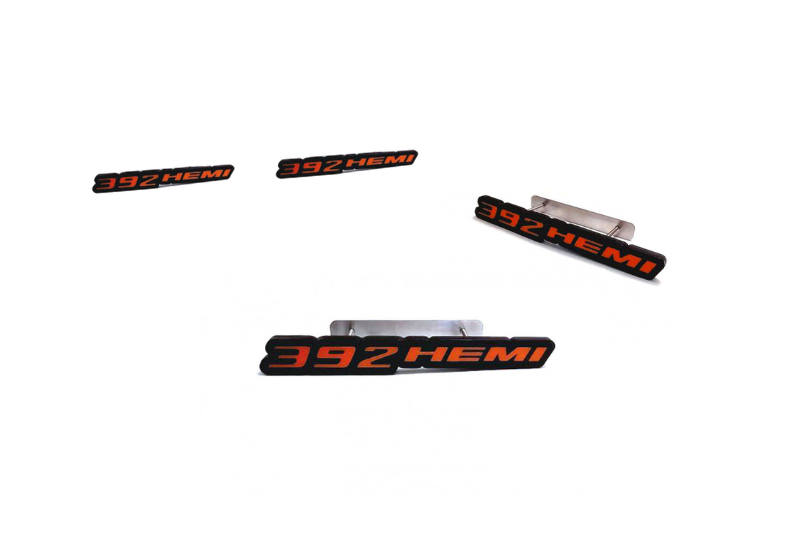 Chrysler Emblem & Badges set with 392HEMI logo Chrysler emblems decoinfabric