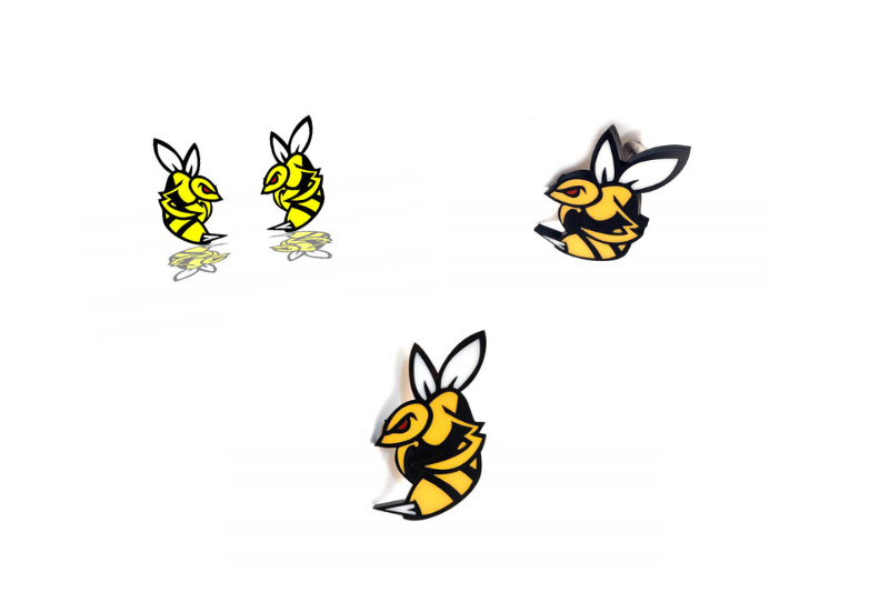 Dodge Emblem & Badges set with Strong Bee logo