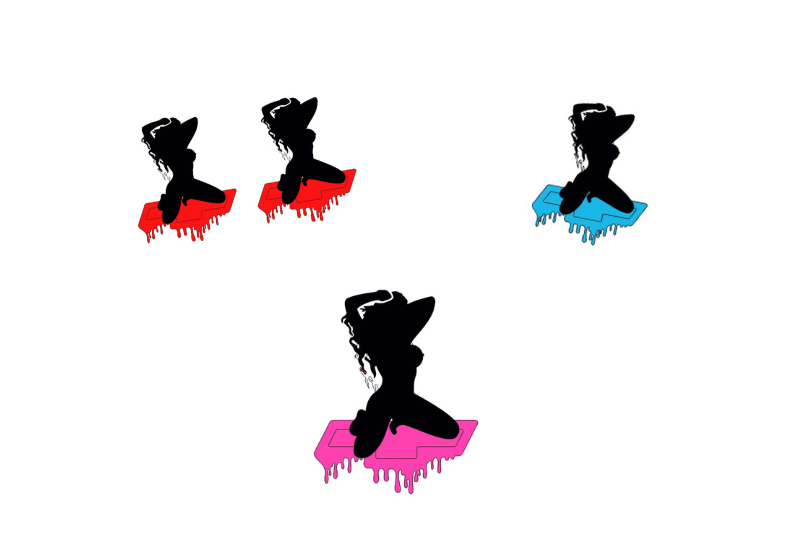 Chevrolet Emblem & Badges set with Chevrolet Girl Blood logo Chevrolet emblems decoinfabric