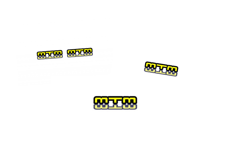 Audi Emblem & Badges set with MTM logo Audi emblems decoinfabric