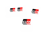 Toyota Emblem & Badges set with GR logo Toyota emblems decoinfabric