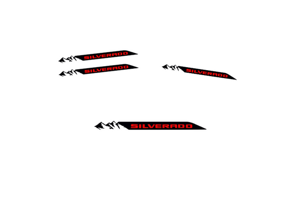 Chevrolet Emblem & Badges set with Silverado logo