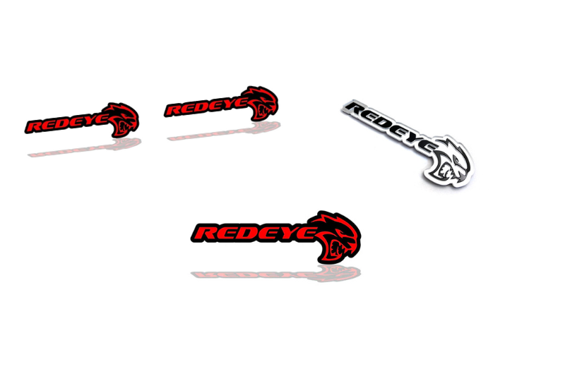 Dodge Emblem & Badges set with Redeye Hellcat logo