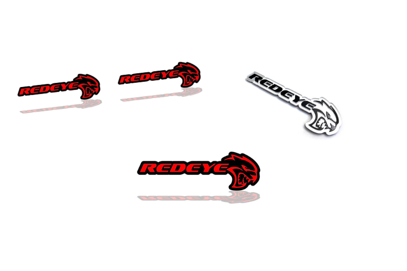 Dodge Emblem & Badges set with Redeye Hellcat logo Dodge emblems decoinfabric