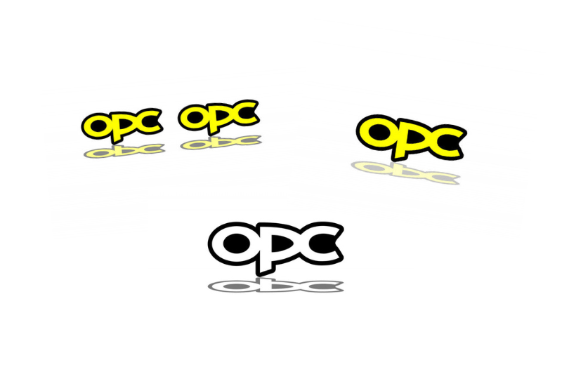 Opel Emblem & Badges set with OPC logo Opel emblems decoinfabric