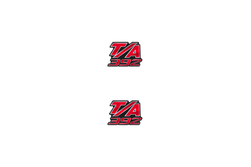 Dodge Emblem & Badge Set - Grille and Tailgate 392 T/A logo Dodge emblems decoinfabric RED