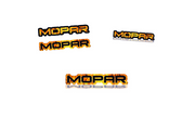 Dodge Emblem & Badges set with Mopar Fire logo Dodge emblems decoinfabric
