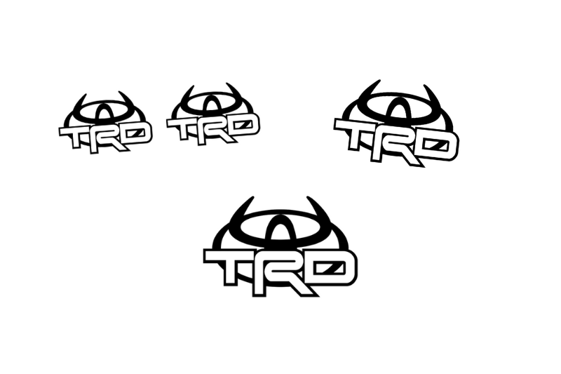 Toyota Emblem & Badges set with TRD logo (Type 6) Toyota emblems decoinfabric