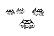 Toyota Emblem & Badges set with TRD logo (Type 6) Toyota emblems decoinfabric