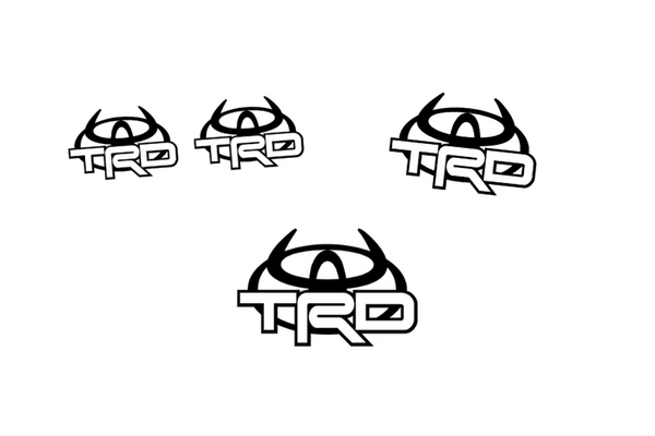 Toyota Emblem & Badges set with TRD logo (Type 6)