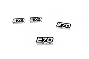 BMW Emblem & Badges set with E70 logo BMW emblems decoinfabric