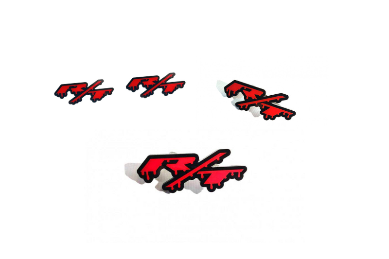 Dodge Emblem & Badges set with R/T Blood logo (Small Size) Dodge emblems decoinfabric
