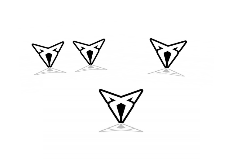 Seat Emblem & Badges set with Cupra logo Seat emblems decoinfabric
