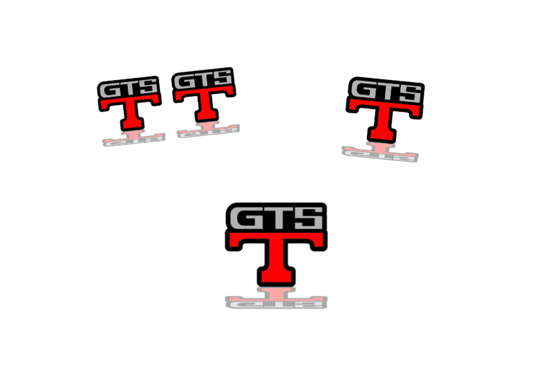 Nissan Emblem & Badges set with GTS-T logo Nissan emblems decoinfabric