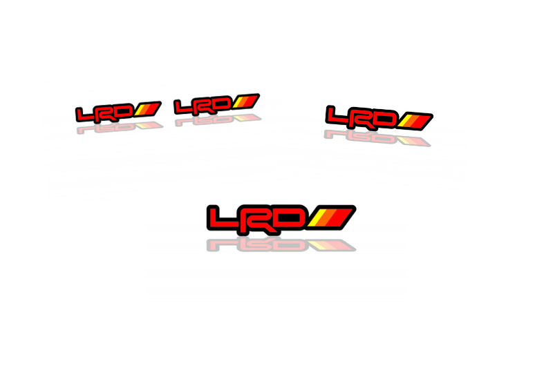 Lexus Emblem & Badges set with LRD logo (Type 1) Lexus emblems decoinfabric