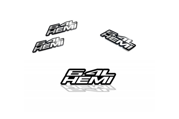 Jeep Emblem & Badges set with 6.4L Hemi logo