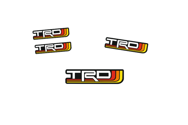 Toyota Emblem & Badges set with TRD logo (Type 3)