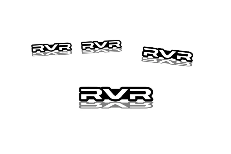 Mitsubishi Emblem & Badges set with RVR logo Mitsubishi emblems decoinfabric