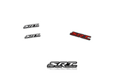 Chrysler Emblem & Badges set with SRT logo (Type 3) Chrysler emblems decoinfabric