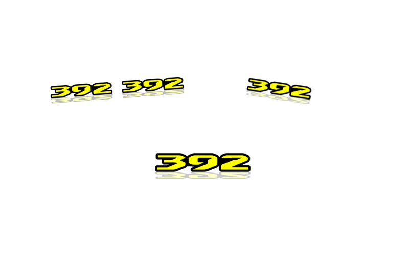 Jeep Emblem & Badges set with 392 logo (Type 3) Jeep emblems decoinfabric