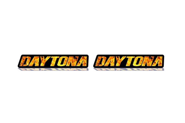 Dodge emblem for fenders with Daytona Fire logo