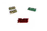 Dodge Emblem & Badges set with 345 Hemi logo (Type 2) Dodge emblems decoinfabric