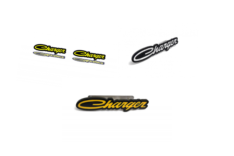 Dodge Emblem & Badges set with Dodge Charger old logo Dodge emblems decoinfabric