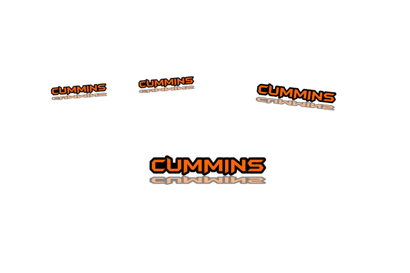 Dodge Emblem & Badges set with Cummins logo Dodge emblems decoinfabric