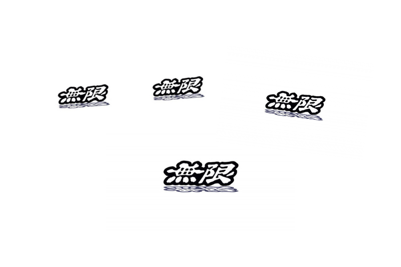 Honda Emblem & Badges set with Mugen logo (Type 2) Honda emblems decoinfabric