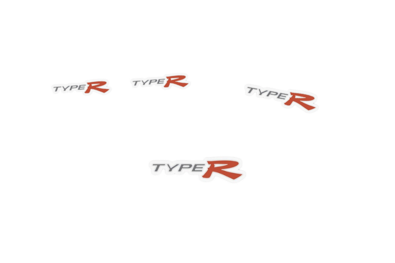 Honda Emblem & Badges set with Type R logo (Type 2) Honda emblems decoinfabric