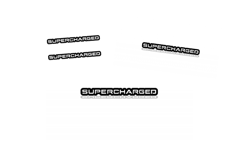 Range Rover Emblem & Badges set with Supercharged logo Range Rover emblems decoinfabric