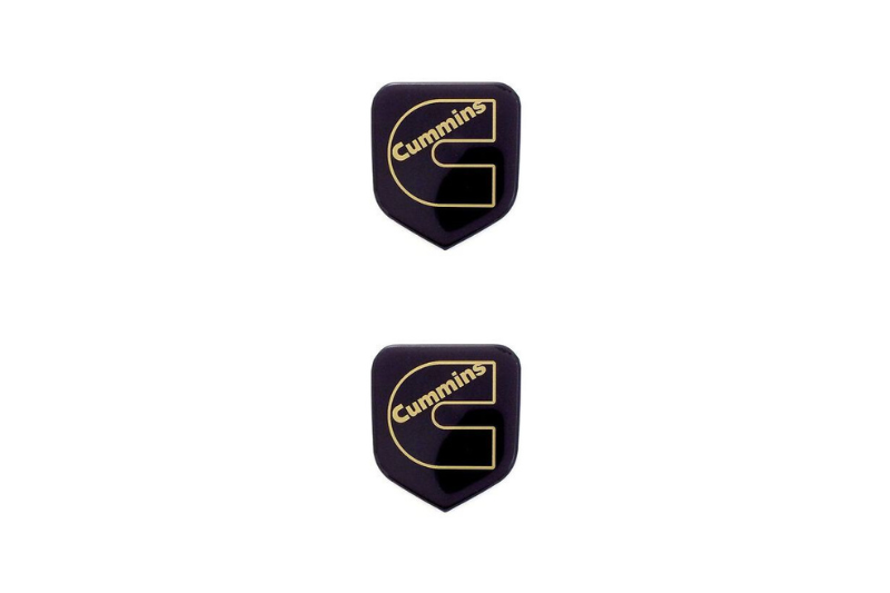 Dodge Emblem & Badge Set - Grille and Tailgate Cummins logo (Type 3) Dodge emblems decoinfabric GOLD MIRROR