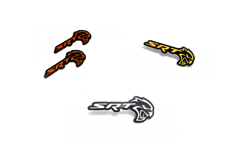 Dodge Emblem & Badges set with SRT Hellcat logo Dodge emblems decoinfabric