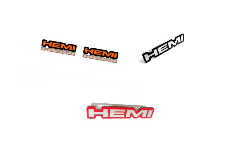 Dodge Emblem & Badges set with Hemi logo (Type 2) Dodge emblems decoinfabric