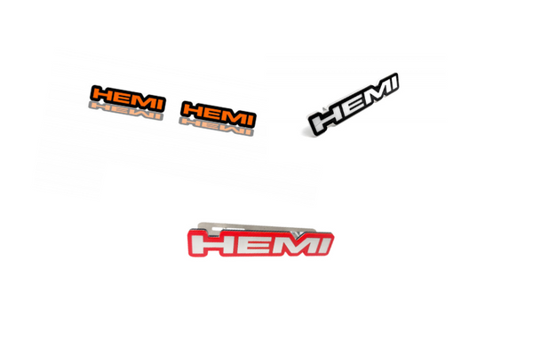 Dodge Emblem & Badges set with Hemi logo (Type 2)