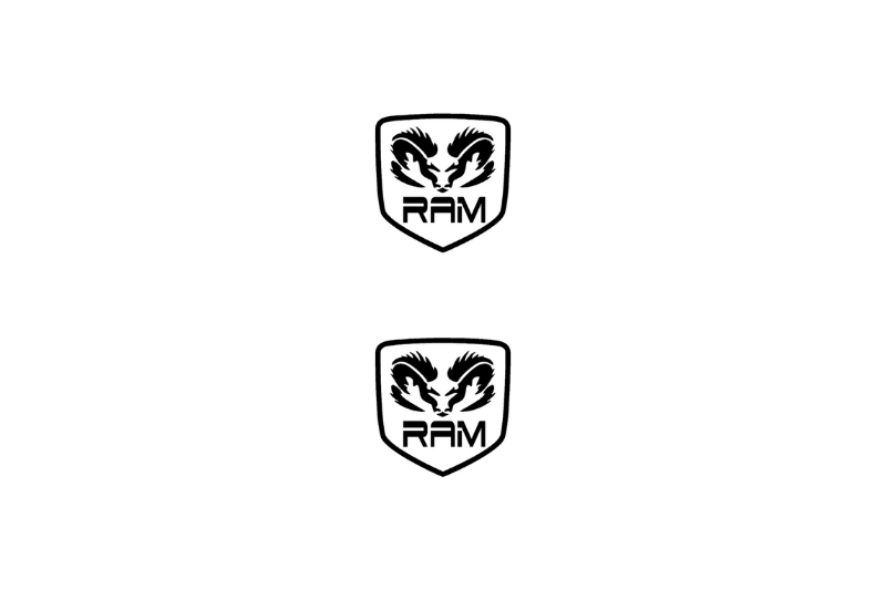 Dodge RAM Emblem & Badge Set - Grille and Tailgate Dodge RAM logo (Type 4)