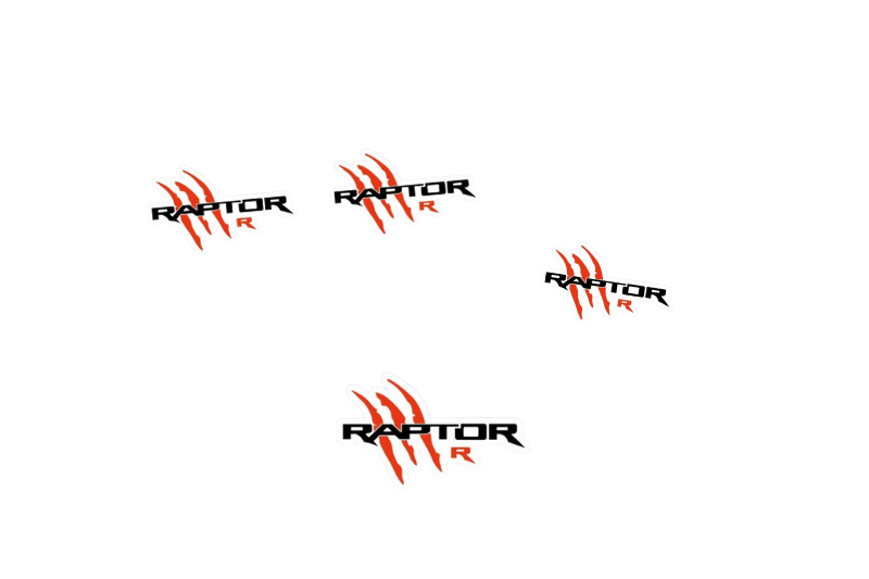 Ford Ranger Emblem & Badges set with Raptor R logo Ford emblems decoinfabric