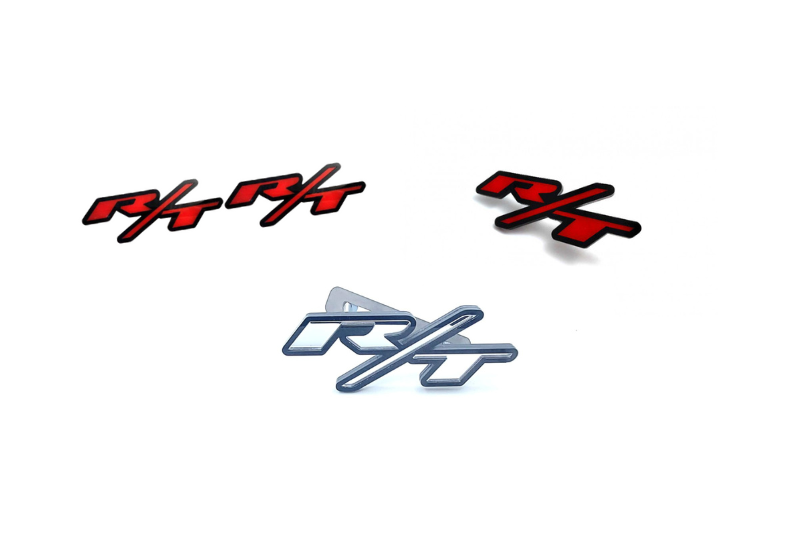 Dodge Emblem & Badges set with R/T logo (Big Size) Dodge emblems decoinfabric