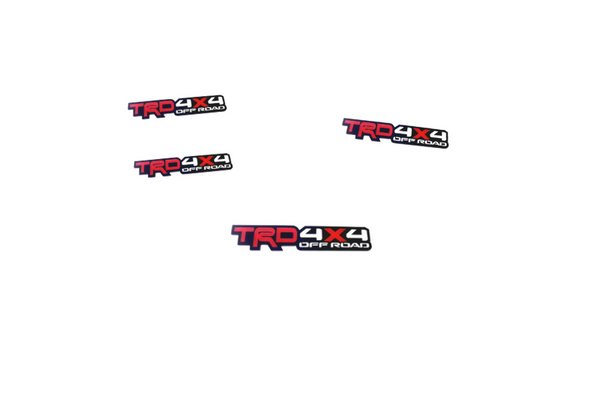 Toyota Emblem & Badges set with TRD 4x4 logo (Type 2)