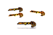 Chrysler Emblem & Badges set with SRT Hellcat Fire logo Chrysler emblems decoinfabric