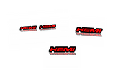 Hummer Emblem & Badges set with Hemi logo (Type 2) Hummer emblems decoinfabric