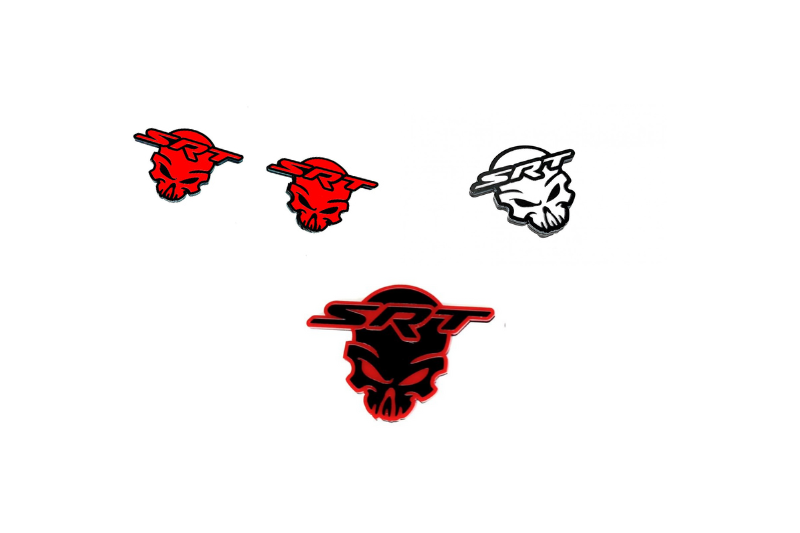 Jeep Emblem & Badges set with SRT Skull logo Jeep emblems decoinfabric